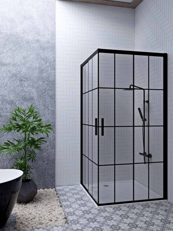 2 Sabit 2 Çalışır  Köşe Karolajlı Duşakabin - KD-102